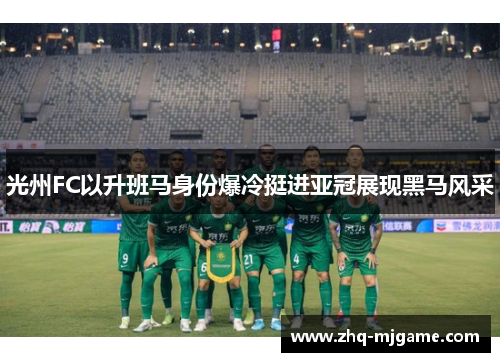 光州FC以升班马身份爆冷挺进亚冠展现黑马风采 光州FC以升班马身份爆冷挺进亚冠展现黑马风采